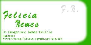 felicia nemes business card