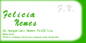 felicia nemes business card